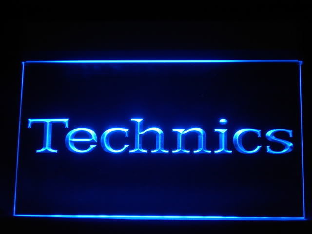 Technics Turntables LED Sign